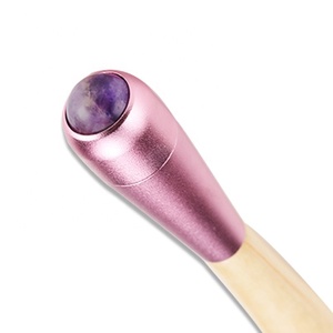 Premium Anti-Falten-Gesicht Jade Roller Ball Holz Bambus Hand <span class=keywords><strong>massage</strong></span> stab für Körper entspannung Augen <span class=keywords><strong>massage</strong></span> Bar Schwellungen - Product Image 4