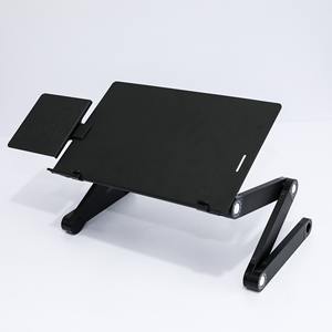 Support pour ordinateur portable en alliage d'aluminium T8, table de lit réglable en hauteur avec dissipation thermique pour une utilisation à domicile ou au bureau - Product Image 3