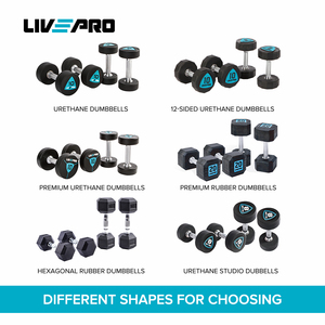Livepro tiên tiến Polyurethane tráng quả tạ bán sỉ thiết bị tập thể dục nhiều quả tạ 2kg-50kg thép quả tạ trọng lượng - Product Image 6