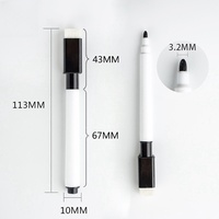 Encre de couleur de stylo à base d'eau de brosse effaçable créative pour écrire sur le tableau blanc fabriqué par des sociétés de stylo