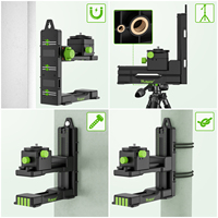 Huepar Base réglable pivotante à 360 degrés Pv11 + support de filetage de 1/4 "adaptateur de niveau Laser