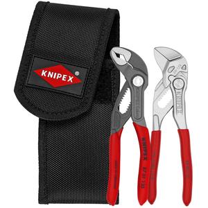 KNIPEX 00 20 72 V04 <b>Mini</b> <b>Pliers</b> Set in Tool Pocket 1 x 87 01 125, 1 x 86 03 125 160 mm - Product Image 1