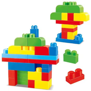 88Pcs Jumbo Xây Dựng Khối Thiết Kế Mới Giáo Dục Đồ Chơi 1:8 Mô Hình Quy Mô Lớn Hạt Nhựa Bé Trai Cô Gái Quà Tặng - Product Image 4