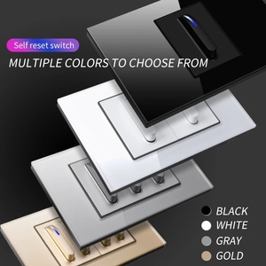 Glass Bảng điều chỉnh loại 118 Tường <span class=keywords><strong>TV</strong></span> ổ cắm truyền hình Ổ cắm Retro tinh tế che giấu cài đặt 110-250V đen/trắng/xám/vàng - Product Image 3