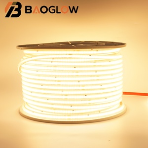 ไฟแถบ LED แบบ COB กันน้ำ IP67 สำหรับใช้ภายในและภายนอกอาคาร 296leds/m แสงสีวอร์มไวท์ สำหรับตกแต่งบ้าน ไฟแถบ LED แบบยืดหยุ่น COB - Product Image 2