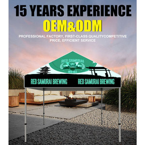 <strong>Campertent</strong> Custom Logo Printed Trade Show Tent 600D Oxford Polyester Square Aluminum Frame UV Protection Flame Retardant - Product Image 6