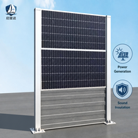 Barrière d'isolation acoustique photovoltaïque pour le contrôle du bruit routier urbain avec fonction de production d'énergie