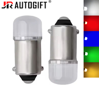 Ampoules de voiture à culot BA9S T4W 2835 2SMD pour feux de position latéraux, feux de recul, clignotants, 12V 24V, vert, rouge, jaune