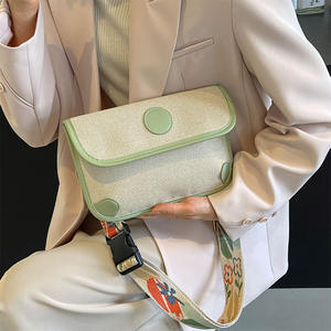 Venta al por mayor directa de fábrica: Bolso de lona para mujer, de un solo hombro, estilo casual, con correas anchas, a la moda. - Product Image 5