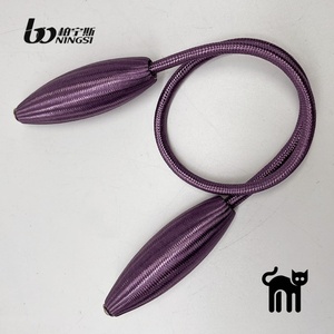 Attaches de rideaux magnétiques en polyester créatives <span class=keywords><strong>à</strong></span> installation libre pour la décoration de fenêtres de salon, tringles <span class=keywords><strong>à</strong></span> rideaux durables - Product Image 4