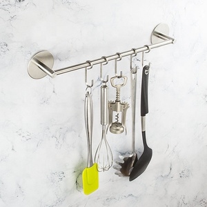 16 pollici portasciugamani barra in acciaio inox autoadesivo a parete per <span class=keywords><strong>bagno</strong></span> <span class=keywords><strong>porta</strong></span> <span class=keywords><strong>asciugamani</strong></span> - Product Image 4