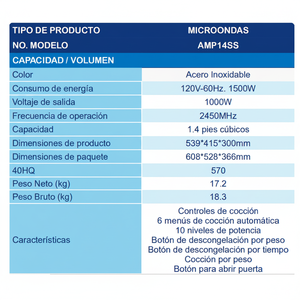 AURUS 1.4 p3 forno a microonde in acciaio inox 30L capacità Display digitale alimentazione elettrica integrata per alberghi elettrodomestici da cucina - Product Image 1