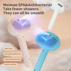 Peine Pulverizador Térmico Recargable por USB para Mascotas, Material ABS, Herramienta de Aseo para Eliminar Pelos y Desenredar Nudos de Perros y Gatos - Product Image 2