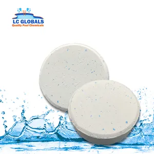 100 comprimés Tablette de nettoyage de piscine Flottant Chlore Hot Tub  Distributeur de produits chimiques