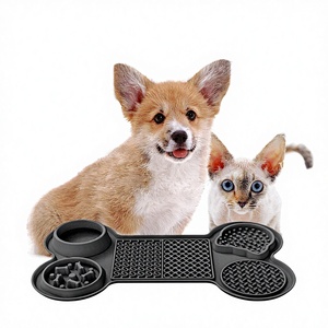 Alas Makan Anjing Silikon Bentuk Tulang untuk Makanan Lambat - Product Image 1