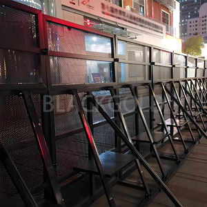 ポータブル 角型 スチール製 アルミニウム製 群衆整理用バリケード 屋外イベント用 仮設可動式フェンス トレリスゲート 販売 - Product Image 3