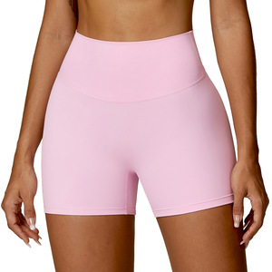 Wholesalers Custom LOGO Casual Sportswear High Waist Workout Running Biker <strong>Shorts</strong> <strong>for</strong> <strong>Women</strong> Gym Fitness Wear - Product Image 4