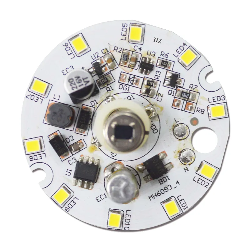 Индивидуальный датчик движения светодиодный 2835 Алюминиевый PCB 5w 7w 9w 12w 15w водонепроницаемый уличный Pir Индукционная лампа SKD