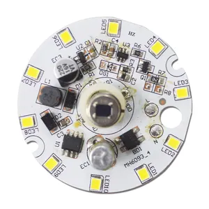 Customized Motion Sensor LED 2835 Aluminum PCB 5w 7w 9w 12w 15w Waterproof Outdoor Pir Induction Lamp SKD Circuit Board Manufact