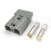Connecteurs de prise de batterie automobile CHENF personnalisables, couleurs rouge/gris, 600V 50A-350A, bornes femelles bipolaires en laiton