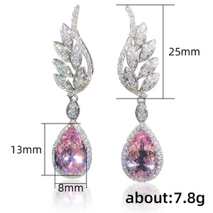 Orecchini Pendenti a Goccia con Ali d'Angelo per Donne, Eleganti e Romantici Gioielli per Orecchie alla Moda - Product Image 5