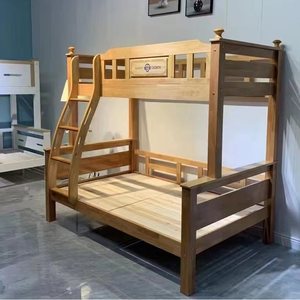 เตียงสองชั้นไม้โอ๊คแท้ Okusu Furniture ขนาดเตียงคู่ ใช้งานได้หลากหลายสำหรับเด็กและผู้ใหญ่ เหมาะสำหรับใช้ในห้องนอน - Product Image 2