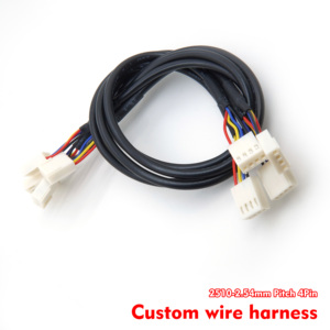 كابل سلكي متعدد الألوان معزول ومضفر من نوع OEM 2510 بموصلات ذكر وأنثى 4Pin بمسافة 2.54 مم، مناسب لوحدات الطاقة الخاصة بإضاءة LED. - Product Image 1
