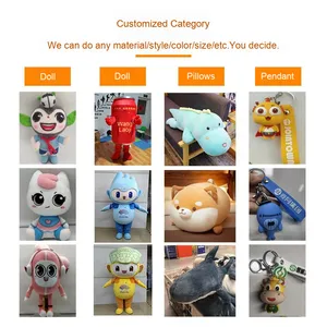 Đồ chơi thú nhồi bông siêu mềm hình đại diện công ty tùy chỉnh, chất liệu bông PP, thiết kế động vật biển đã qua xử lý giặt - Product Image 4