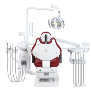 Accessori del cuscino di cuoio medico di Ginee completi di macchina facoltativa della sedia dentaria dell'ospedale della clinica di colore chiaro orale dentale - Product Image 1