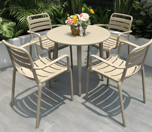 Silla <span class=keywords><strong>de</strong></span> Jardín <span class=keywords><strong>de</strong></span> Diseño Moderno <span class=keywords><strong>y</strong></span> Sencillo, Silla <span class=keywords><strong>de</strong></span> Comedor <span class=keywords><strong>de</strong></span> Plástico <span class=keywords><strong>para</strong></span> Exteriores con Respaldo <span class=keywords><strong>y</strong></span> Reposabrazos <span class=keywords><strong>para</strong></span> Balcón <span class=keywords><strong>y</strong></span> Patio - Product Image 5