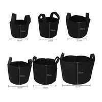 Sac de culture non tissé de 5 gallons pour plantes, sac de semis en tissu, sac de culture pour fournitures de jardin