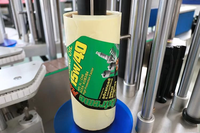 Etiquetadora Automática de Botellas Redondas, Aplicadora de Etiquetas Adhesivas de Alta Precisión para Botellas de Agua, Bebidas y Alimentos, PLC