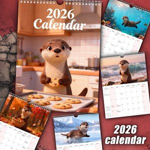 <span class=keywords><strong>Calendrier</strong></span> mural grand format personnalisé 2026-2027, reliure spirale perforée, papier d'art 300 g/m², <span class=keywords><strong>calendrier</strong></span> à grille extra large pour la planification - Product Image 5