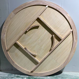 طاولة فاخرة حديثة للأعراس مصنوعة من الخشب الطبيعي الصلب 100٪ بسطح دائري قابل للإزالة مناسبة للتأجير في المناسبات - Product Image 4