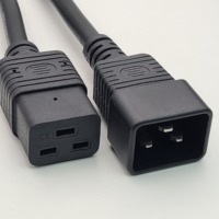 Cordon d'alimentation IEC C19 à C20 3M 13AWG 250V câble d'alimentation pour serveur UPS PDU centre de données équipement de montage en rack