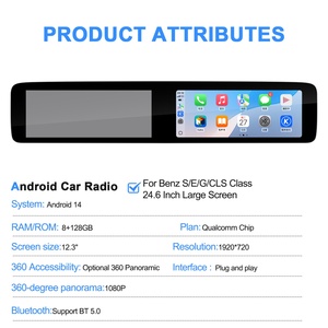 Reproductor de DVD para Auto Navihua con GPS, Navegación, Radio, Carplay, Android Auto, Pantalla Táctil de Entretenimiento para Mercedes-Benz E S G CLS NTG5.5 - Product Image 3