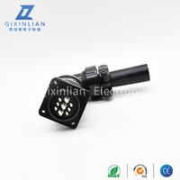 Connecteur d'aviation circulaire étanche à angle droit MS5015 American Standard 9 broches MS3108A 20 17S