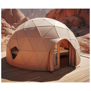 Hot Selling Transparant Luxe Tent Geodetische Koepel Glamping Safari Tenten Koepel Huis Domo Geodesico Geodome Voor Verkoop