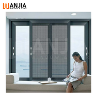 Diseño gráfico de aluminio Ventanas de aluminio horizontales Ventana corredera de balcón impermeable