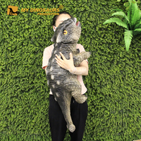 Boneka Tangan Dinosaurus Buatan Tangan untuk Anak-Anak, Ankylosaurus Bayi