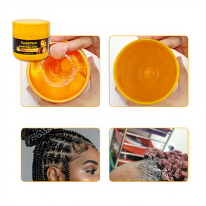 Gel Fijador Orgánico a Base de Proteínas Vegetales para Trenzas - Fijación Fuerte, Anti-Frizz, Brillo, Sin Cera/Alcohol para Rastas y Trenzas Africanas - Product Image 2