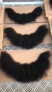 Emeda bán buôn 100% tóc con người afro chân tóc trang điểm thực tế cá tính râu 4mm afro râu cho nam giới da đen - Product Image 3