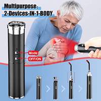 Baguette de luminothérapie rouge portable à 5 LED, lampe torche infrarouge pour le visage, les articulations et les muscles