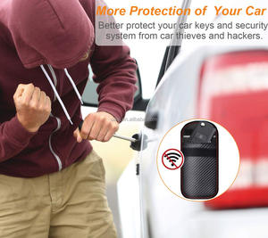Pochette pour clé de voiture en fibre de carbone, blocage du signal RFID, <span class=keywords><strong>anti</strong></span>-vol, pour voiture à entrée sans clé - Product Image 6