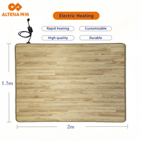 Tapis chauffant électrique carré en PVC, imperméable, antimicrobien, antidérapant, 110/220V, pour la chauffage des pièces domestiques