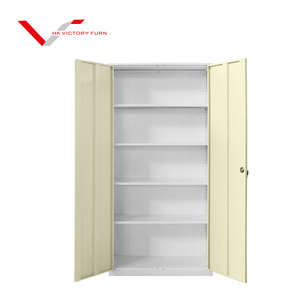 Armoires de rangement métalliques à deux portes avec étagères, pour outils et dossiers, à charnières extérieures - Product Image 4