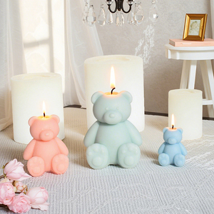 Molde <span class=keywords><strong>de</strong></span> Silicona Platino <span class=keywords><strong>con</strong></span> Diseño <span class=keywords><strong>de</strong></span> Oso <span class=keywords><strong>de</strong></span> Orejas Redondas, Multiusos para Velas, Jabones, Chocolate, Resina y Manualidades <span class=keywords><strong>de</strong></span> Yeso - Product Image 6