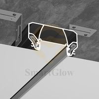 Profilés en aluminium pour plafond tendu, fabrication de bandes lumineuses LED, décoration, film souple, plafond tendu, profilés en aluminium