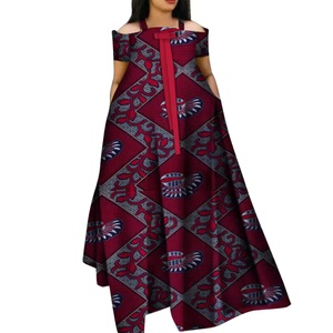 <span class=keywords><strong>Robe</strong></span> élégante grande taille pour femme, coupe trapèze ajustée, imprimé <span class=keywords><strong>wax</strong></span> africain, avec détail nœud, <span class=keywords><strong>Bazin</strong></span> Dashiki, tenue de soirée d'été 5271 - Product Image 6