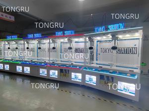 부드러운 장난감 UFO 캐처 두 다리 클로 머신 일본 토레바 클로 머신 대형 2인용 베개 플러시 인형 놀이기구 - Product Image 4